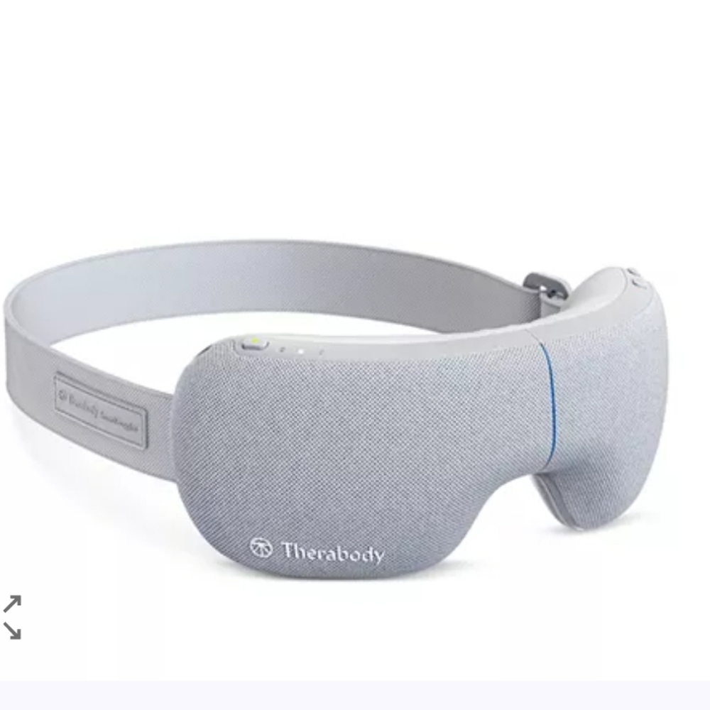 Therabody SmartGoggles in Light Gray with Black Case